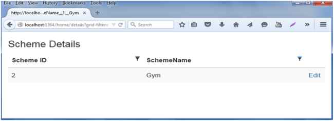 After Filtering records in Grid